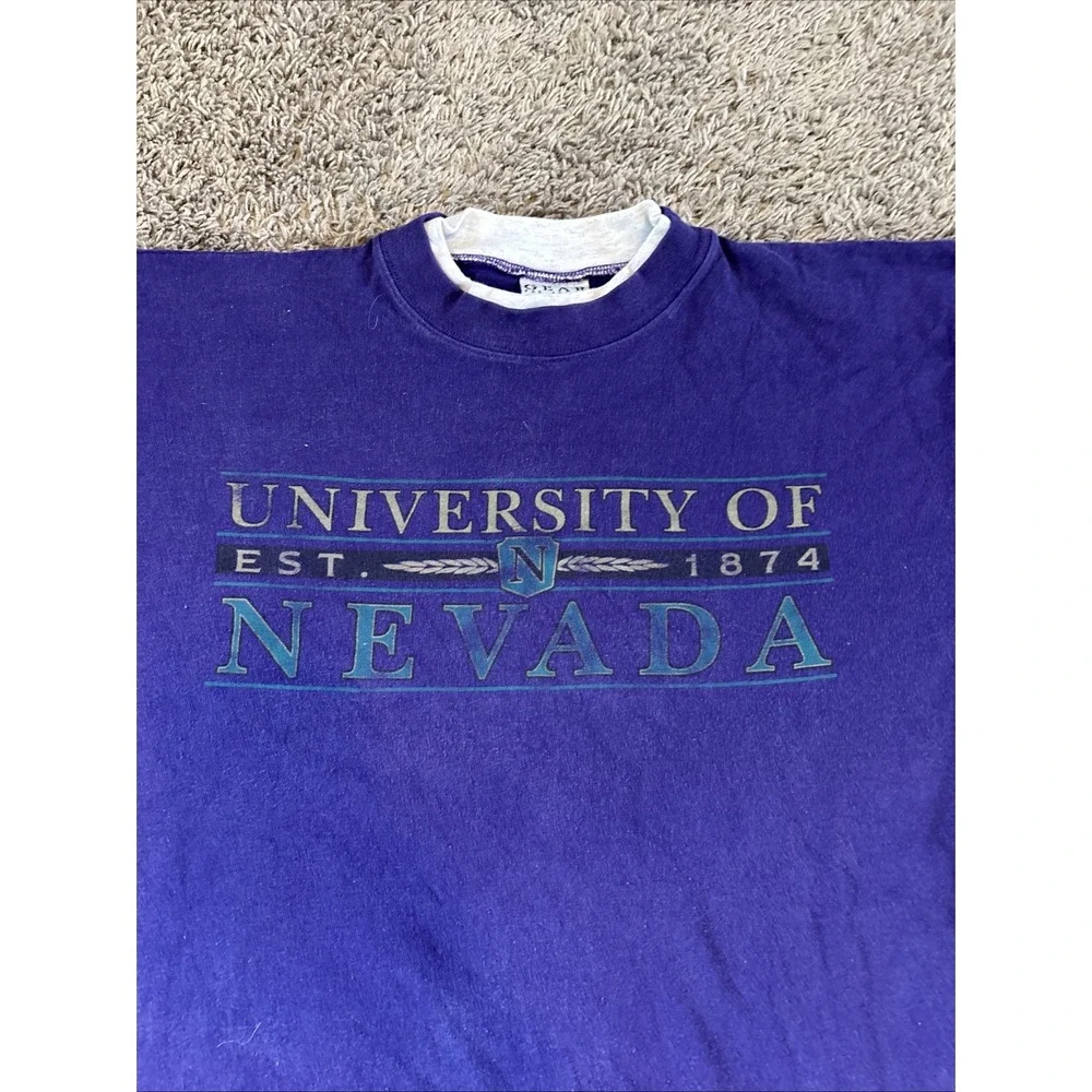 Vintage University of Nevada Las Vegas T‎ shirt Tee XL Double Collar USA Made